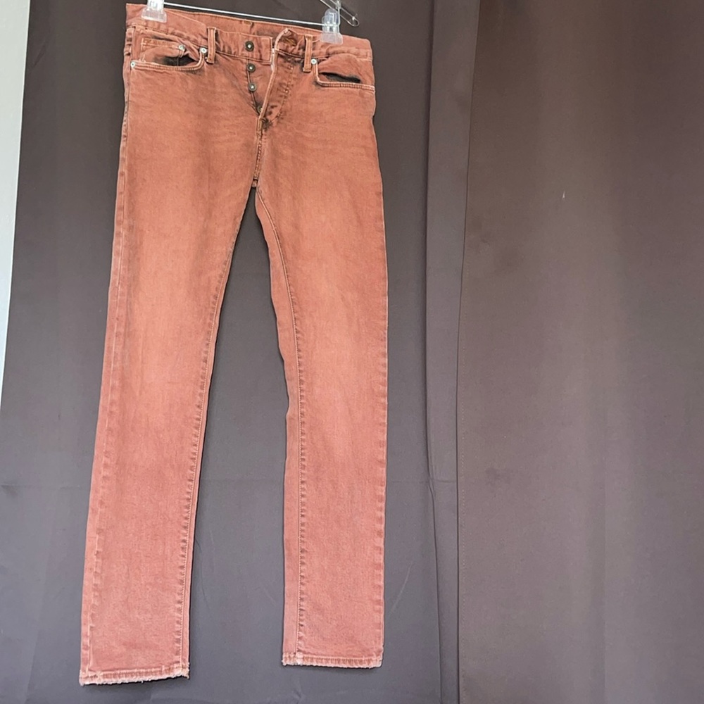 H&M slim fit jeans in burnt orange